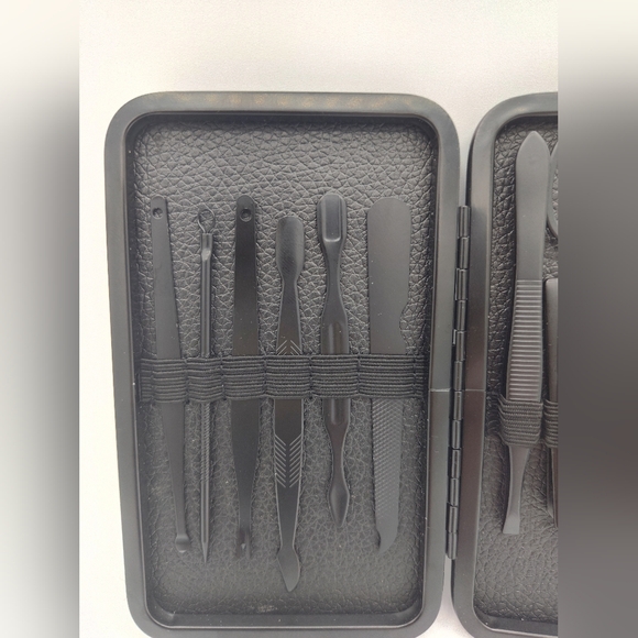 CHANEL Beauté Grooming Manicure Travel Set Black Stainless Steel Tools Case - Picture 5 of 7